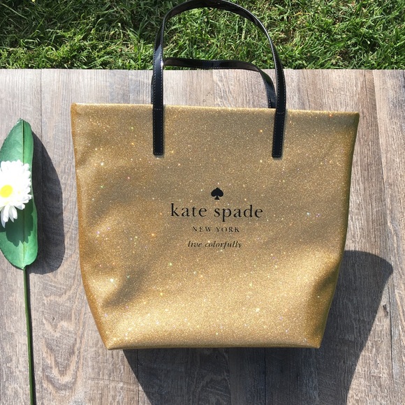 kate spade Handbags - KATE SPADE GOLD SPARKLE TOTE